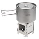 thumbnail image 4 of horno al aire libre Irfora Estufa de bolsillo de madera plegable ligera de titanio portátil Estufa de bolsillo Cocina al aire libre Camping Mochilero Irfora horno al aire libre, 4 of 7