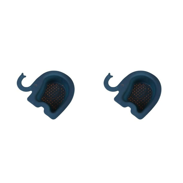 Toystoory Cesta de drenaje para fregadero, estante de secado para lavabo de cocina, filtro de plástico para lavavajillas, soporte para cepillo Azul oscuro 2piezas
