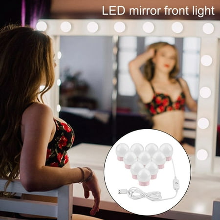 

Kripyery 1 Set LED Vanity Lights Ultra-Bright Flicker-Free Stepless Dimmable Hidden Wire Design Wide Application Illumination Aluminum Touch Dimming Vanity Dressing Table Light Bulbs for Home