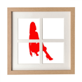 thumbnail image 1 of High-Heeled Shoe Women Art Deco Fashion Frame Wall Tabletop Display 4 Openings Picture, 1 of 3