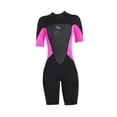thumbnail image 3 of Traje de neopreno de 2 mm para adultos, traje de buceo, traje de baño con cremallera trasera, manga corta, Mujer Zulema  Traje de Neopreno, 3 of 8