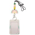 thumbnail image 1 of 1 Set Name Badge Holder ID Card Holder Hard Name Badge Holder Slide Lid Card Sleeve with Lanyard, 1 of 8
