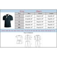 thumbnail image 3 of Bibifish Mens Polo Shirts Light Blue Body White Lapel Collar Button Placket Shirts Mens Spring Summer Basic Daily Tops, 3 of 4