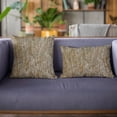 thumbnail image 2 of Plutus Patina Yarns Shiny Fabric With Twig Pattern Luxury Throw Pillow - Double sided 16" x 16", 2 of 5
