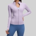 thumbnail image 2 of Tops de Cuello Alto para las Mujeres Camisa de Yoga de Manga Larga Deportes Running Gym Set, 2 of 9