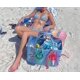 thumbnail image 3 of Bolsa de playa de goma EVA perforada impermeable a prueba de arena duradera bolsa de mano de silicona abierta para deportes de piscina de playa al aire libre, mancha blanca, 3 of 5