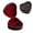 Cute and Simple, variant on PU Leather Jewelry Box for Women Multiple Layers,Small for Travel Daily Handbag for Valentine's Day gifts, Diamond-shaped Pattern (Black)
