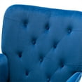 thumbnail image 6 of Modern Rocking Chair with Button Tufted, Velvet Accent Living Room Chair with Arm and Soft Cushion for Nursery, Aparment, Navy, 6 of 7