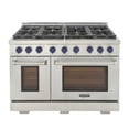 thumbnail image 2 of Kucht Professional 48" Stainless Steel Natural Gas Range with in Silver/Blue, 2 of 14