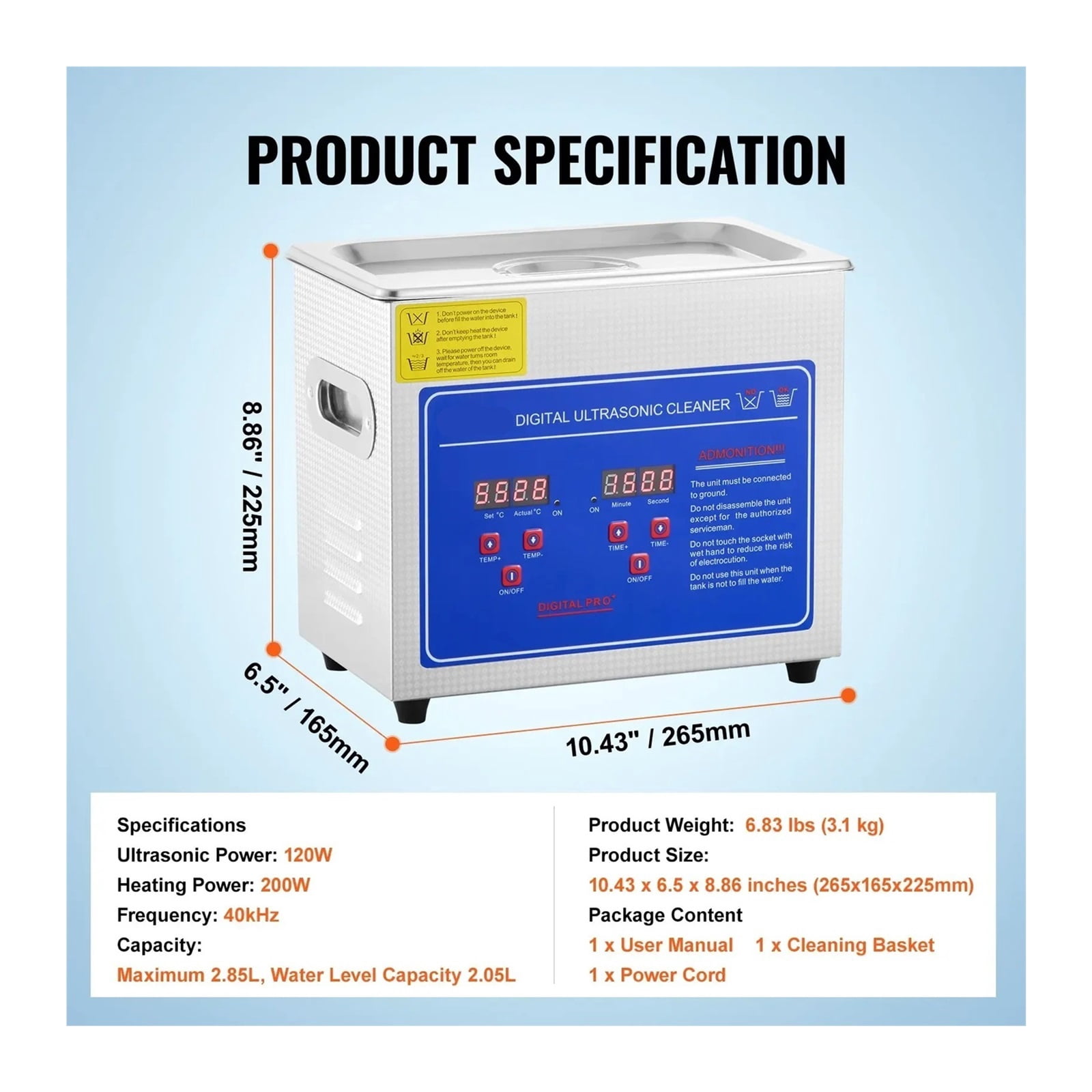 1.3-30L Ultrasonic Cleaner Home Appliance Ultrasound Cleaner Ultrasound Cleaning Machine Portable Washing Machine