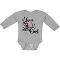 thumbnail image 3 of Inktastic Always Stay Humble and Kind Boys or Girls Long Sleeve Baby Bodysuit, 3 of 5