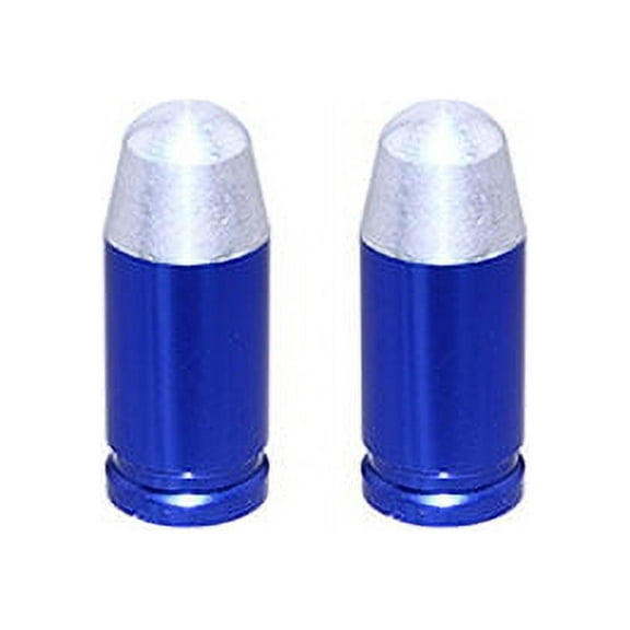 Alta Bicycle Bike Bicycle Bullet Bike Valve Caps, Schrader, Multiple Colors (Blue)