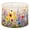 Color 2, variant on Linen Drum Lamp Shades Vibrant Floral Bumblebees Yellow Pink Green Hues 13" x 13" x 10" Lampshade for Table Lamps Floor Lamps Lamp Shade Replacement Easy Assembly Required