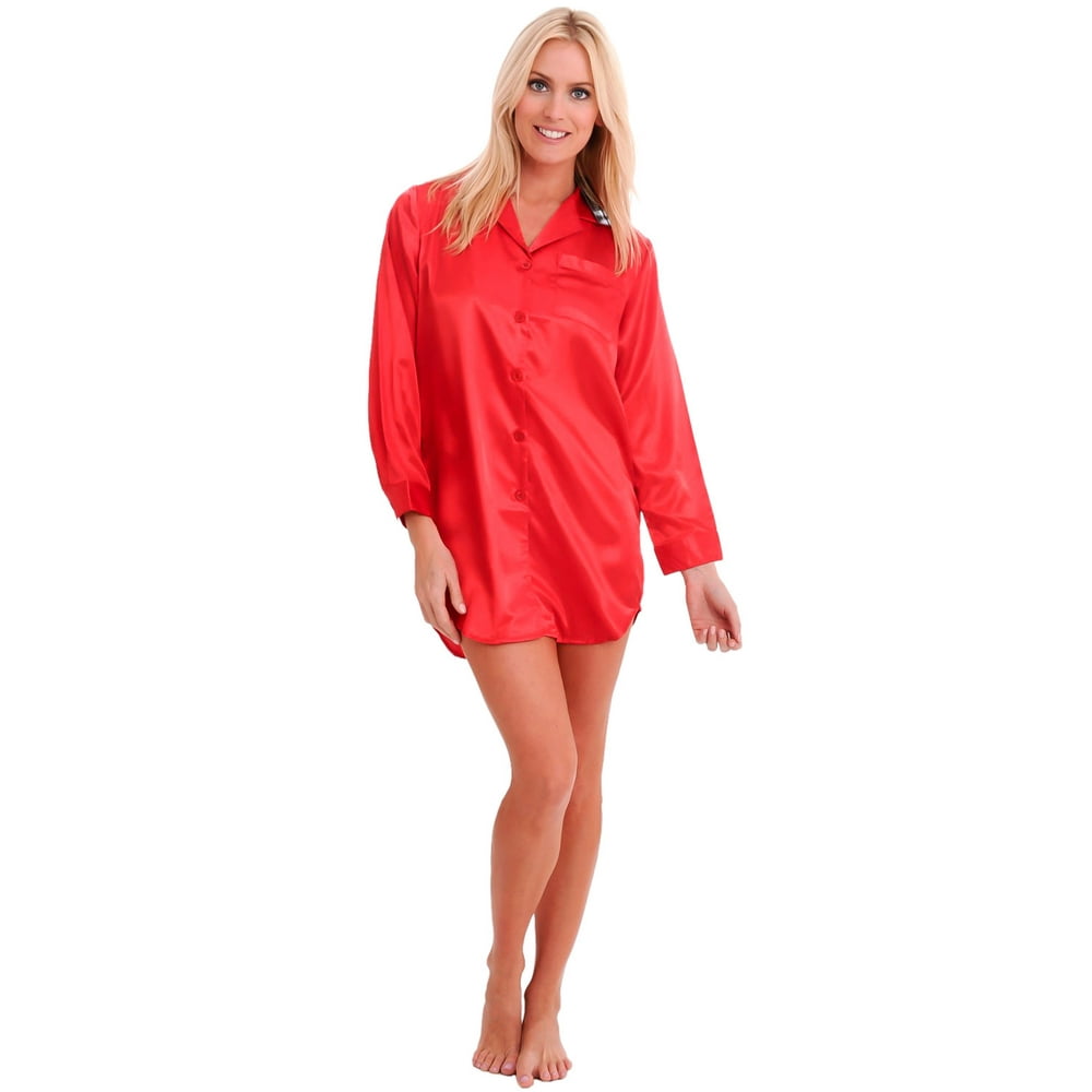 del rossa satin nightshirt