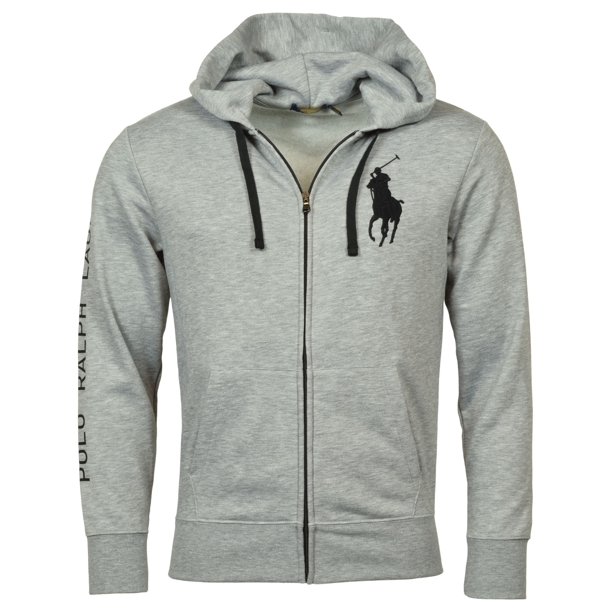 Polo Ralph Lauren Big Pony Fleece Hoodie In Blue For Men
