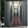 thumbnail image 4 of Ambesonne Grey Yellow Shower Curtain, French Hotel, 69"Wx75"L, Grey Yellow, 4 of 5