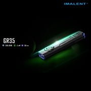 IMALENT GR35 EDC Tactical Flashlight, Rechargeable, Slim Flat, Portable Pocket Light, 2800 Lumens, Water-Resistant, Floodlight Strobe