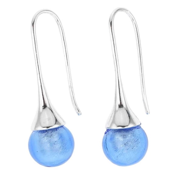 GlassOfVenice Murano Glass Drop Earrings - Sky Blue