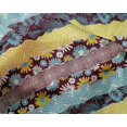 thumbnail image 5 of oneOone Silk Tabby Brown Fabric Floral Craft Projects Decor Fabric Printed By The Yard 42 Inch Wide, 5 of 5