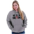 thumbnail image 4 of Romantic Matching Set His Hers Couple Women Plus Size Graphic Pullover Hoodie Brisco Brands 2X, 4 of 4