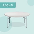 thumbnail image 2 of EventStable TitanPRO Plastic Folding Table - 72'' Round - 5-Pack, 2 of 7