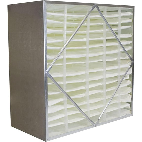 Filterbuy 20x20x12 MERV 14 No Header, Rigid Cell Box Filters HVAC Replacement (1-Pack)