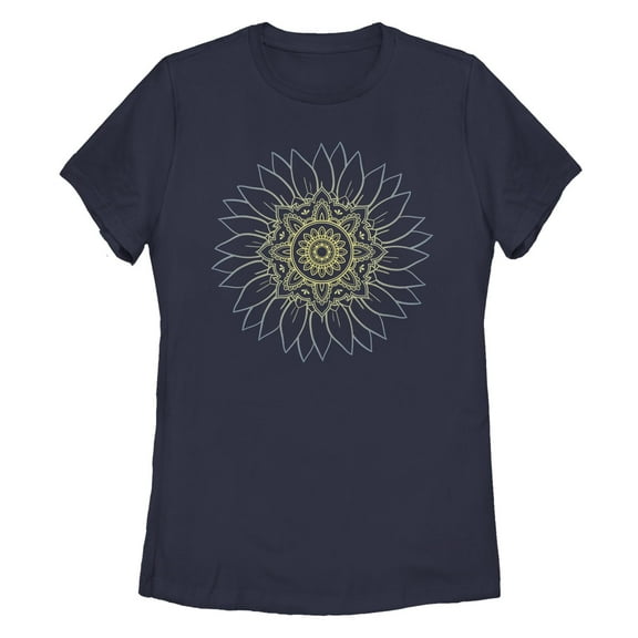 Women's Lost Gods Sunflower Sketch Graphic T-Shirt