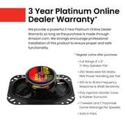 BOSS Audio Systems CH4630 4 x 6 Inch 3-Way Full Range Coaxial Car Speakers, 250 Watts Peak Power, Poly Injection Cone, Rubber Surround, Sold in Pairs