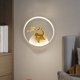 thumbnail image 2 of Aplique de pared Ciervos Accesorios de iluminación Lámpara montada en la Ciervo Sika Derecha jinwen Luces de pared del dormitorio, 2 of 7
