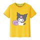 thumbnail image 1 of Sanrioed-Camiseta de manga corta de algodón puro para padres e hijos, traje de pareja de Hello Kitty Kuromi, Color de alta calidad, regalo Kawaii, 1 of 4