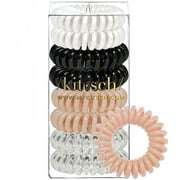 Kitsch Spiral Hair Ties, Coiled Hair Ties, Phone Cord Ponytail Holder, 8 Pcs, Rituals