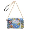 thumbnail image 2 of FORMRS Women Crossbody Purse with Chain Strap Vegan Leather Shoulder Handbag, Pink Floral Window, 2 of 7