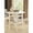 Cream, variant on Cream Finish Round Leg Table with 2 Drop Leaves / Ideal for Dining with Stemware Storage