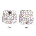 thumbnail image 3 of Balery Pastel Christmas Cookies Pantalones cortos deportivos para mujer con forro y dos bolsillos, elásticos, para entrenamiento, gimnasio, yoga-Small, 3 of 7