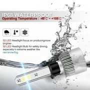 For Ford FOCUS 2012-2018 LED Headlight Bulbs,H1 High Beam+H11 Low Beam+H11 LED Fog Light Bulbs,6pcs