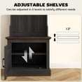 thumbnail image 6 of HOMCOM 3-in-1 Hall Tree with Shoe Storage, Standing Coat Rack with Shoe Bench, Entryway Furniture with Five Hooks, Black Wood Grain, 6 of 9