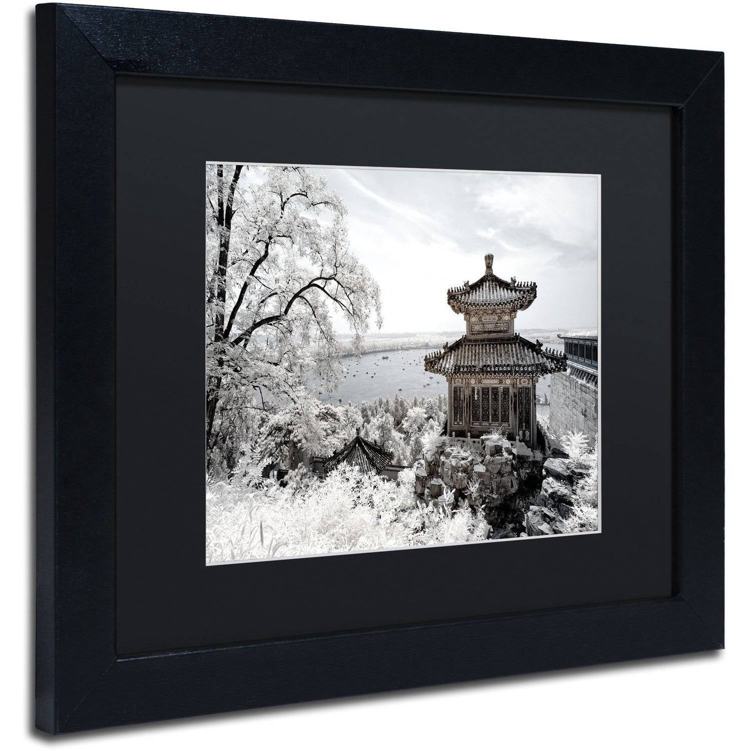 Trademark Fine Art "Silent Day" Canvas Art by Philippe Hugonnard, Black Matte, Black Frame