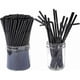 thumbnail image 3 of 500 Count Black Plastic Bendable Straws 6mm x 21cm Disposable Drinking Straws, 3 of 4