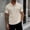 (Casual 86)Khaki, variant on DayScoop Men's T-Shirts Solid Color Short Sleeve T Shirt Casual Turndown Collar Button Big & Tall Summer Fashion Cardigan Pocket Tops