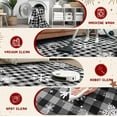 thumbnail image 7 of Bleum Cade Christmas Snowflake Area Rugs 2x3 Entryway Rug, Grey Buffalo Plaid Non Slip Washable Door Mat,Outdoor Indoor Welcome Mat for Entrance,Christmas Decorations, 7 of 7