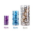 thumbnail image 3 of SPRING PARK 24Pcs 4/6/8cm Christmas Tree Baubles Xmas Ball Decor Hanging Ornament Home Party, 3 of 7