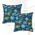 thumbnail image 3 of Bingfone Decorative Pillow Covers 16"X16" Machinery Road Construction Couch Pillow Cases Modern Farmhouse Covers For Couch Sofa Bed, 3 of 9