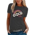 thumbnail image 1 of YDLCAFD Chandails en Molleton pour Femmes en Coton Doux et Confortable T-Shirt Polyvalent Col Rond Manches Courtes Hauts d'Été Décontractés Chemises de Golf Sans Manches pour Femmes, 1 of 5