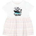 thumbnail image 3 of Inktastic My First Cruise Girls Baby Dress, 3 of 5