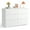 6 Drawers Double-White, variant on Dresser for Bedroom,6 Drawer Double Dresser, Anti-Tip Safety, Modern Wood Chest of Drawers, Black