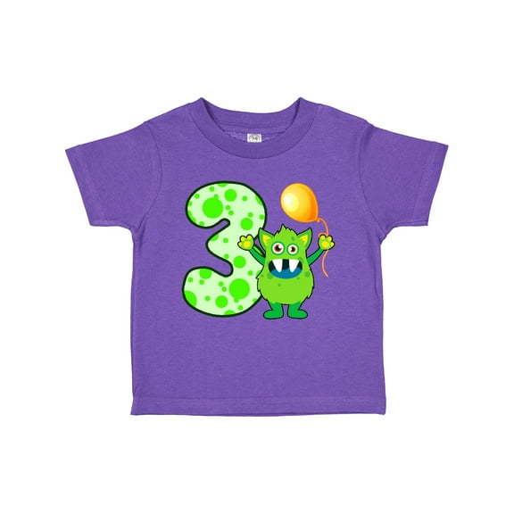 Inktastic 3rd Birthday Monster Boys or Girls Toddler T-Shirt