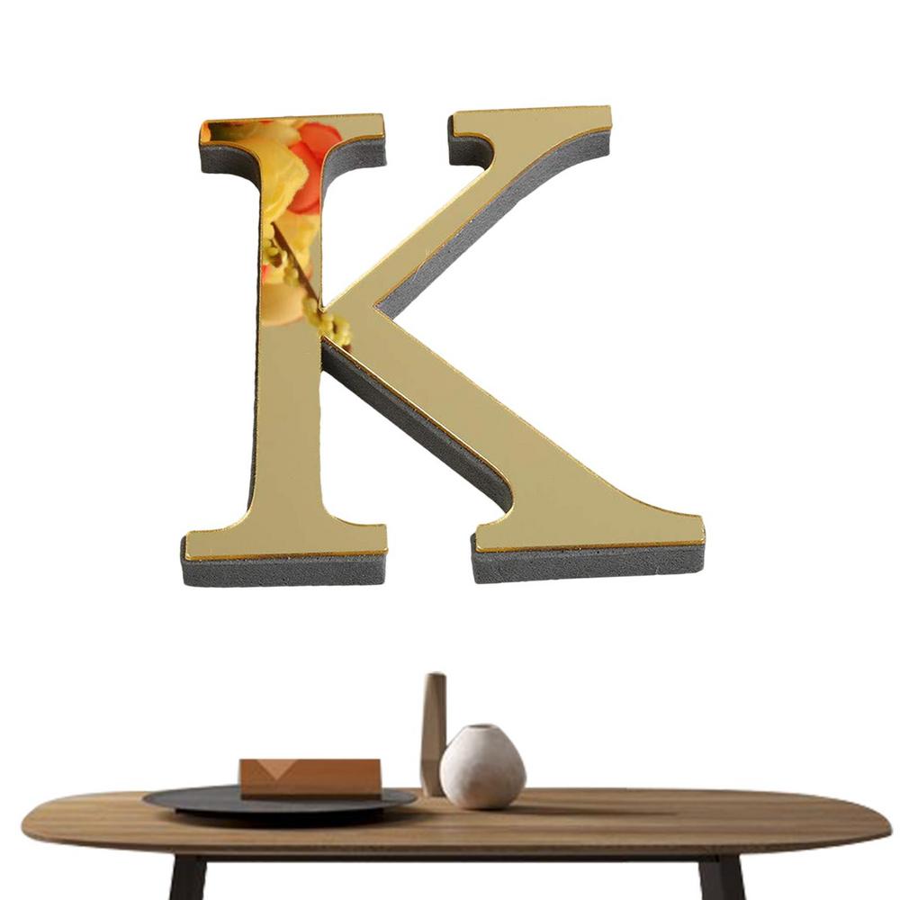 Laideyi 3d Letters Wall Decor 3D Selfadhesive Alphabet Wall Decals