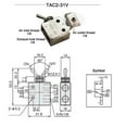 thumbnail image 4 of Lefu Pneumatic Valve TAC2-31V 2 Position 3 Way Toggles Mechanical Valve With Fitting, 4 of 9