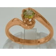 thumbnail image 4 of LBG British Made 10k Rose Gold ring with Natural Peridot Womens Promise Ring - 33 size options - Size 11.25, 4 of 5