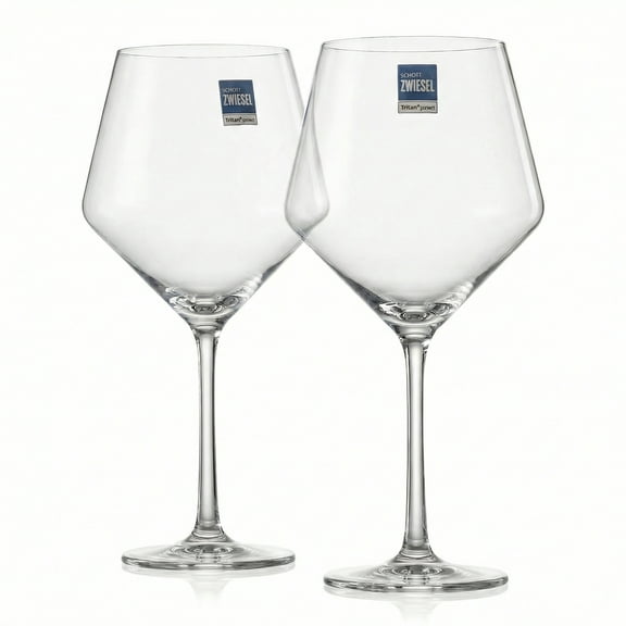 Schott Zwiesel Pure Burgundy Wine Glasses Set of 2, Tritan Crystal Red Wine Glasses 692 ml (23.4 oz)
